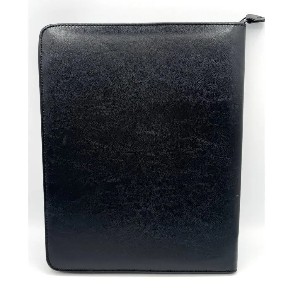 Berkshire Hathaway Home Services Padfolio Zip Around Folder Black Organizer BHHS